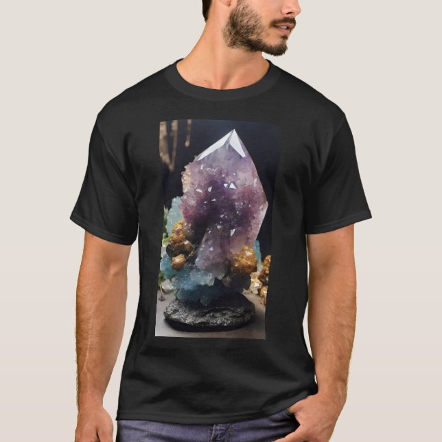 Mystical Crystal Cluster T-Shirt (Vorderseite)
