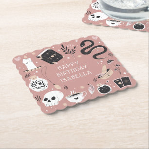 Mystical Crystal Fortune Teller Birthday Party Untersetzer