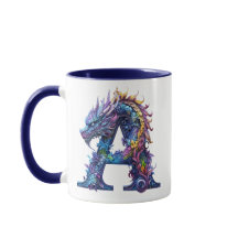 Mystical Dragon Alphabet - Buchstabe A
