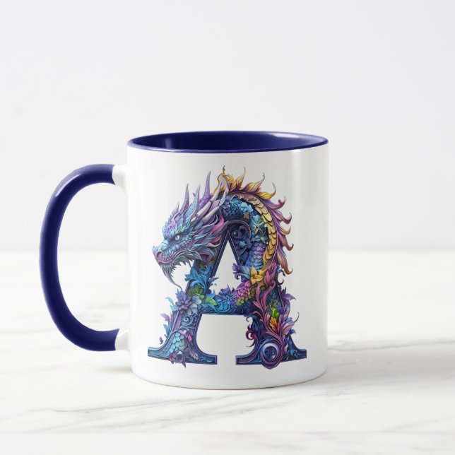 Mystical Dragon Alphabet - Buchstabe A Tasse (Links)