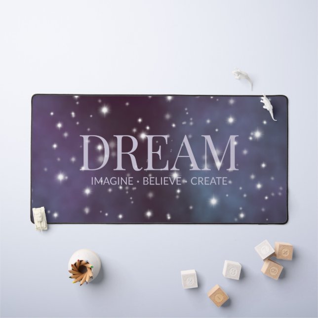 Mystical Dream Dusty Violet Schreibtischunterlage (Kindertisch)