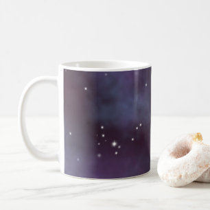Mystical Dusty Violet Galaxy Kaffeetasse