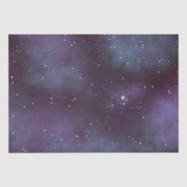 Mystical Dusty Violet Galaxy Seidenpapier