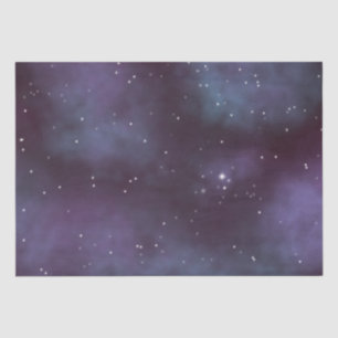 Mystical Dusty Violet Galaxy Seidenpapier