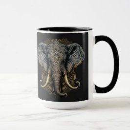 Mystical Elephant Watercolor-Tasse Tasse