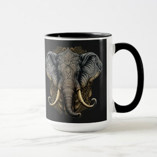 Mystical Elephant Watercolor-Tasse Tasse