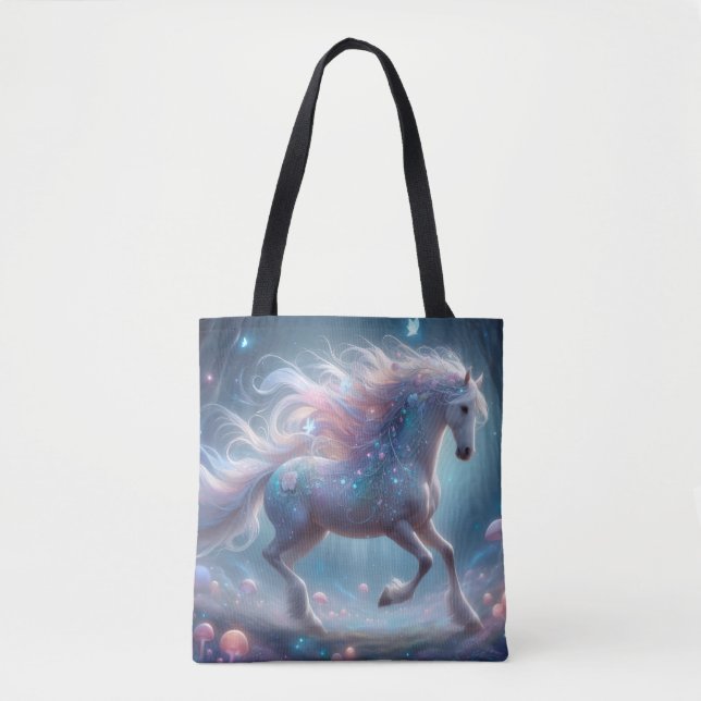 Mystical Enchanted Horse Tote Bag Tasche (Vorderseite)
