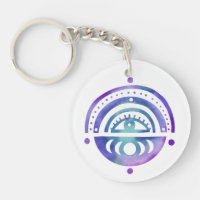 Mystical Eye Magique Elegant Boho Aquarelle