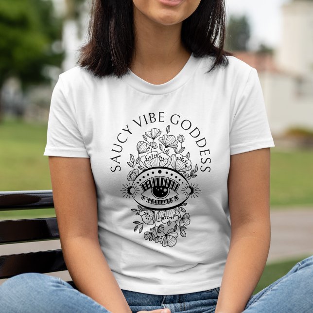 Mystical Eye Saucy Vibe Goddess Witchy Pagan T-Shirt (Mystical Eye Saucy Vibe Goddess Witchy Pagan T-Shirt)