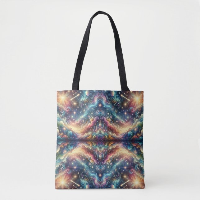 Mystical Fantasy Colorful Celestial Faraway Castle Tasche (Vorderseite)