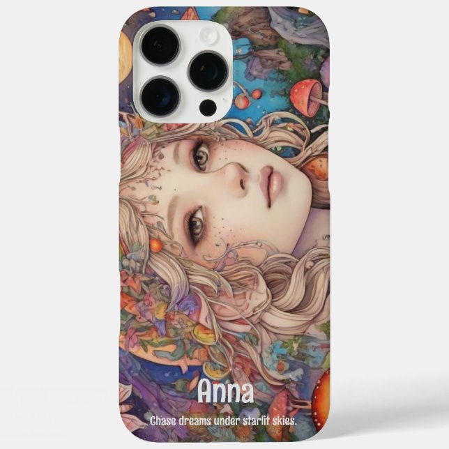 Mystical Fantasy Girl - Custom Magic iPhone 16 Pro Max Hülle (Rückseite)