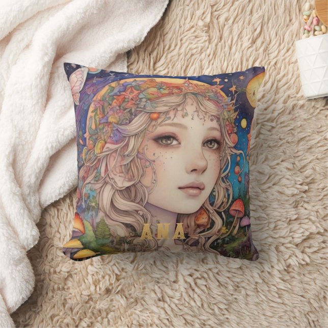 Mystical Fantasy Girl - Custom Magic Kissen (Decke)