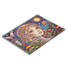 Mystical Fantasy Girl - Custom Magic Notizblock