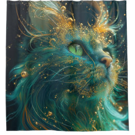 Mystical Feline Duschvorhang