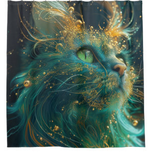 Mystical Feline Duschvorhang