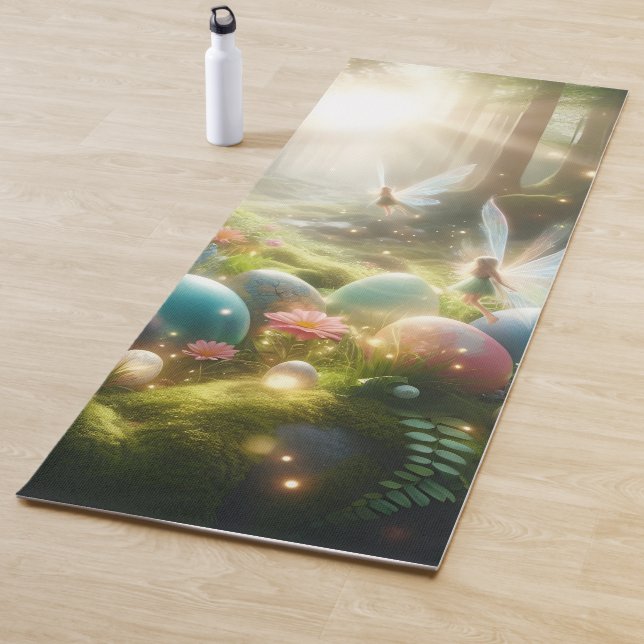 Mystical Forest Fairy Magical Spring Eggs Yogamatte (Beispiel)