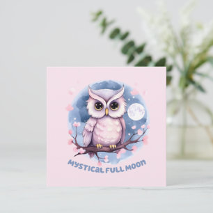 Mystical Full Moon - Pastellfarbener Lila Nachthim