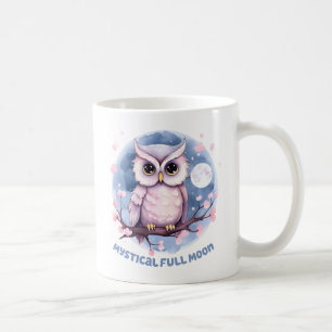 Mystical Full Moon - Pastellfarbener Lila Nachthim Kaffeetasse