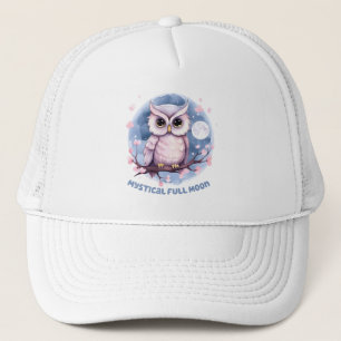 Mystical Full Moon - Pastellfarbener Lila Nachthim Truckerkappe