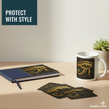 Mystical Golden Eye of Horus Sticker
