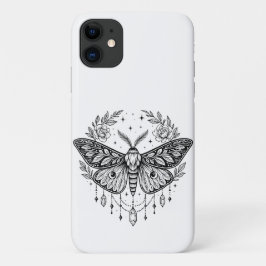 Mystical Gothic Moth Botanical Celestial Line Art Case-Mate iPhone Hülle