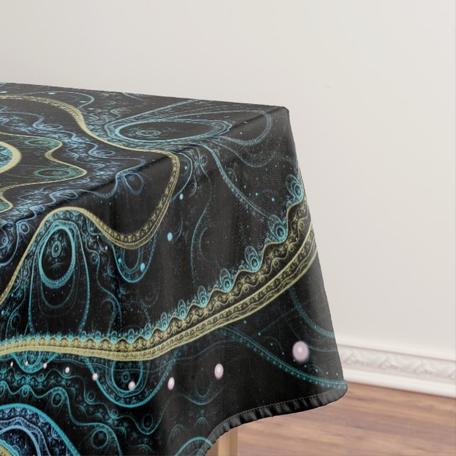 Mystical Grand Royal Julian Fraktal Mandala Art Tischdecke (Beispiel)