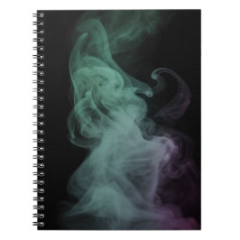 Mystical Green Smoke Abstract Art Notebook Notizblock