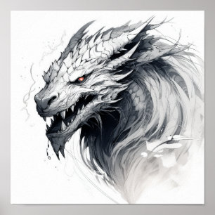 Mystical Guardian : Poster de dragon majestueux