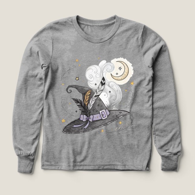 Mystical Hexenhut & Crescent Moon Halloween (Design Vorderseite)