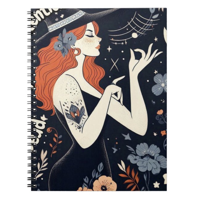 Mystical Hexy Spiral Foto Notebook Notizblock (Vorderseite)