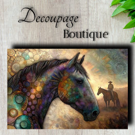 Mystical Horse Decoupage Seidenpapier