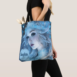 Mystical Ice Queen - Fantasy Winter Goddess Art Tasche