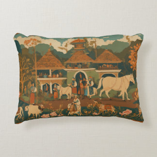 Mystical Javanese Batik Cushion: Fusion von Indone Dekokissen