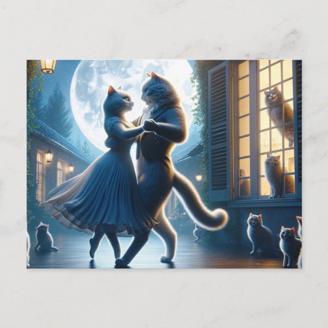 Mystical Kittanz 2 Postkarte (Vorderseite)