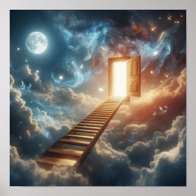 Mystical Ladder to Celestial Gateway Poster (Vorne)