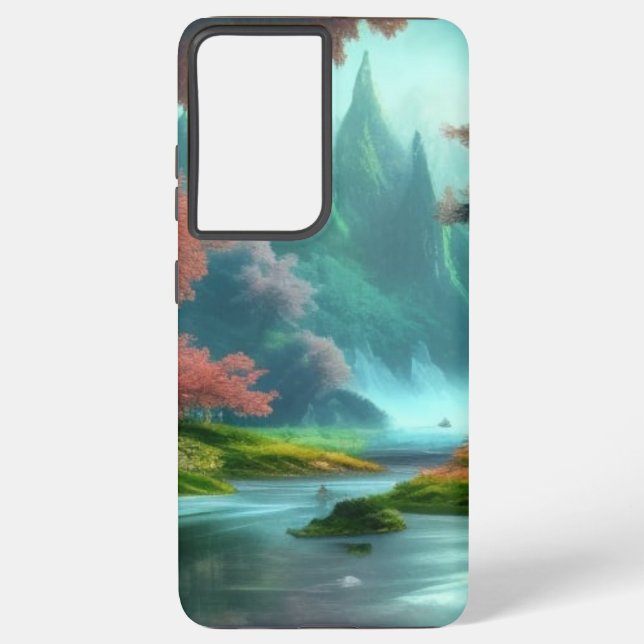 Mystical Lake Samsung Phone Case Galaxy Hülle (Rückseite)