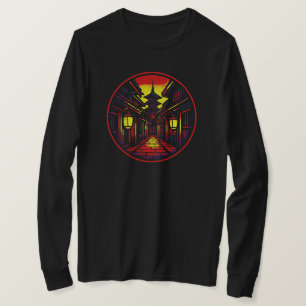 Mystical Lantern Alley - Pagoda   NUR SCHWARZ T-Shirt