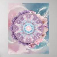 Mystical Lila Zodiac Mandala | Dreamy Astrologie