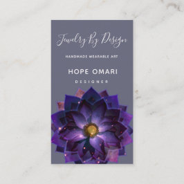 Mystical Lotus Blume Mandala Betreuungsanleitungen Visitenkarte