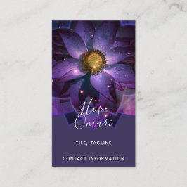Mystical Lotus Blume Mandala | Neues Zeitalter Visitenkarte