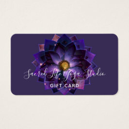 Mystical Lotus Blume Mandala | New Age Gift Card