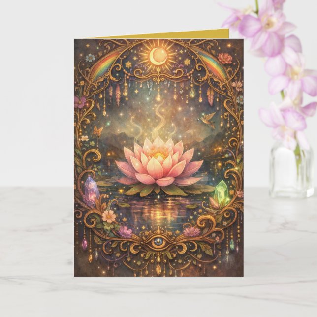 Mystical Lotus Magickal Night Karte (Orchidee)