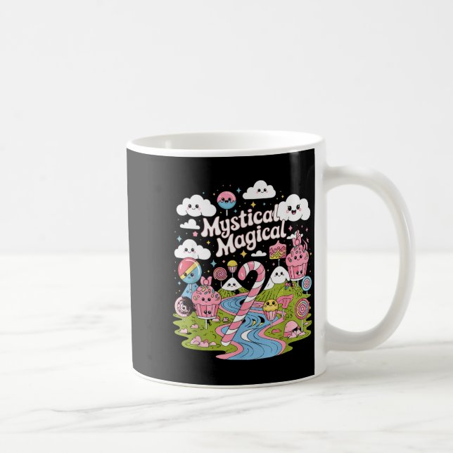 Mystical Magical Retro Aesthetic Space Gift Men Wo Kaffeetasse (Rechts)