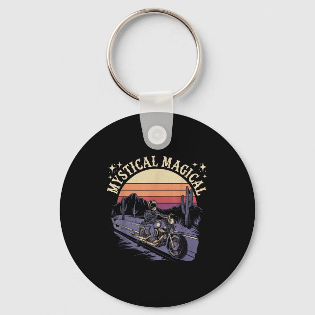 Mystical Magical Retro Aesthetic Space Gift Men Wo Schlüsselanhänger (Vorderseite)
