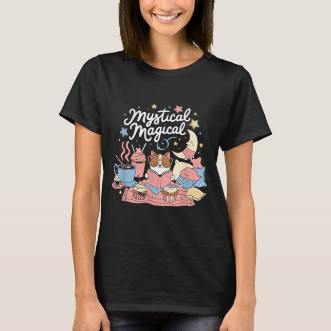 Mystical Magical Retro Aesthetic Space Gift Men Wo T-Shirt (Vorderseite)