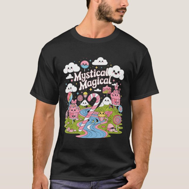 Mystical Magical Retro Aesthetic Space Gift Men Wo T-Shirt (Vorderseite)