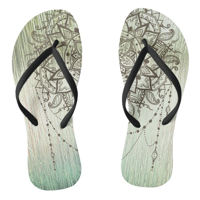 Mystical Mandala flip Flops (Fußbett)