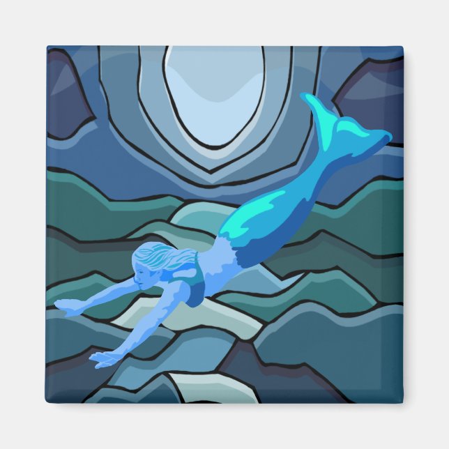 Mystical Mermaid Magnet (Vorne)