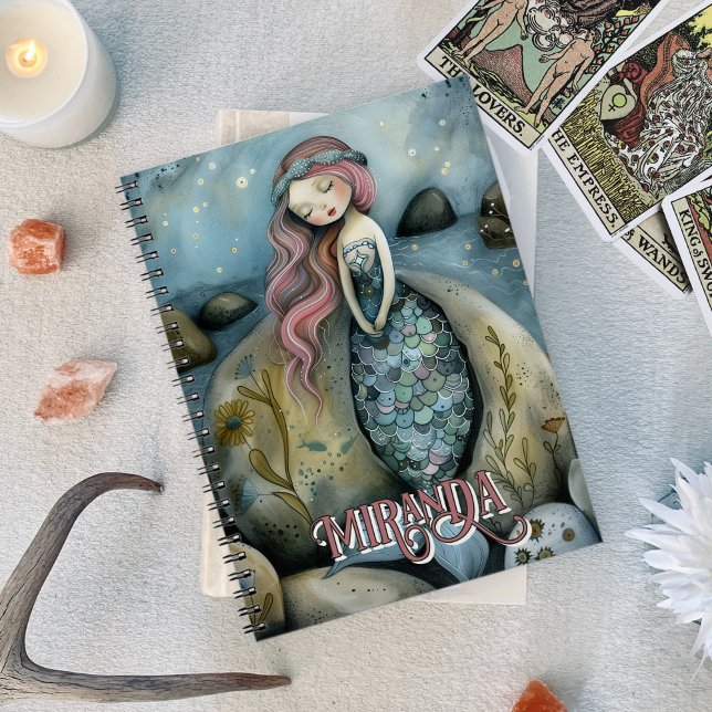 Mystical Mermaid & Sea Shore Beach Oracle Custom Notizblock (Mystical Mermaid & Sea Shore Beach Oracle Custom Notebook)