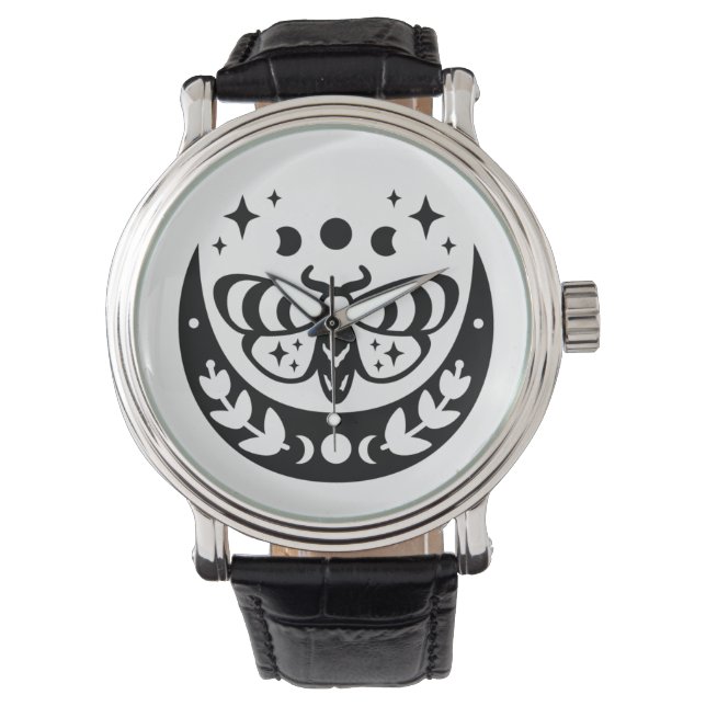 Mystical Moth Armbanduhr (Vorderseite)